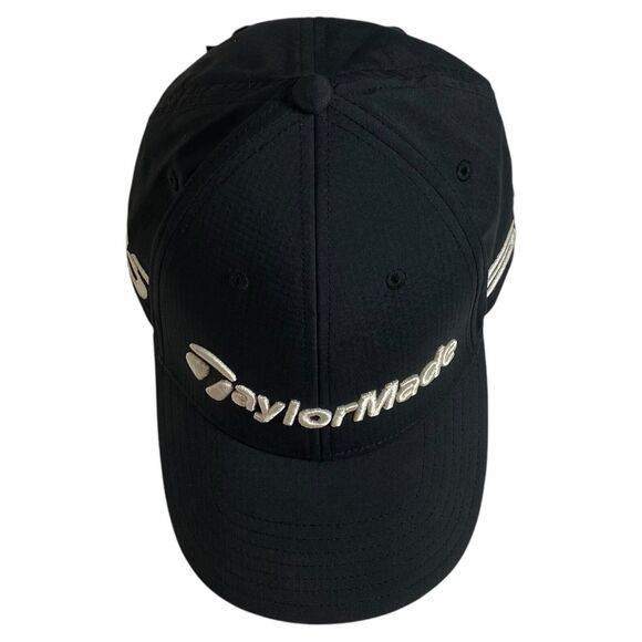 TaylorMade Golf Hat Mens One Size Black SIM TP5 Logo Adjustable Tour Authentic - Picture 5 of 16